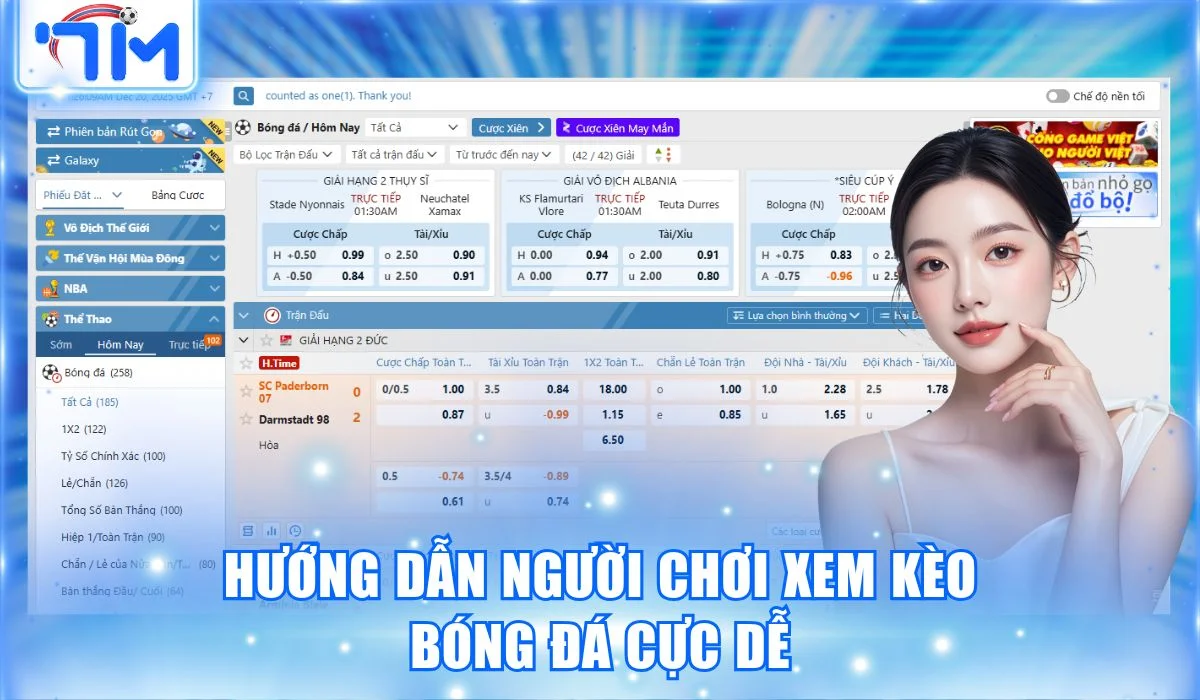 Hướng dẫn người chơi xem kèo bóng đá cực dễ